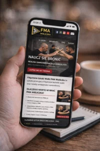 Telefon komórkowy ze stroną www.fmawieliczka.pl